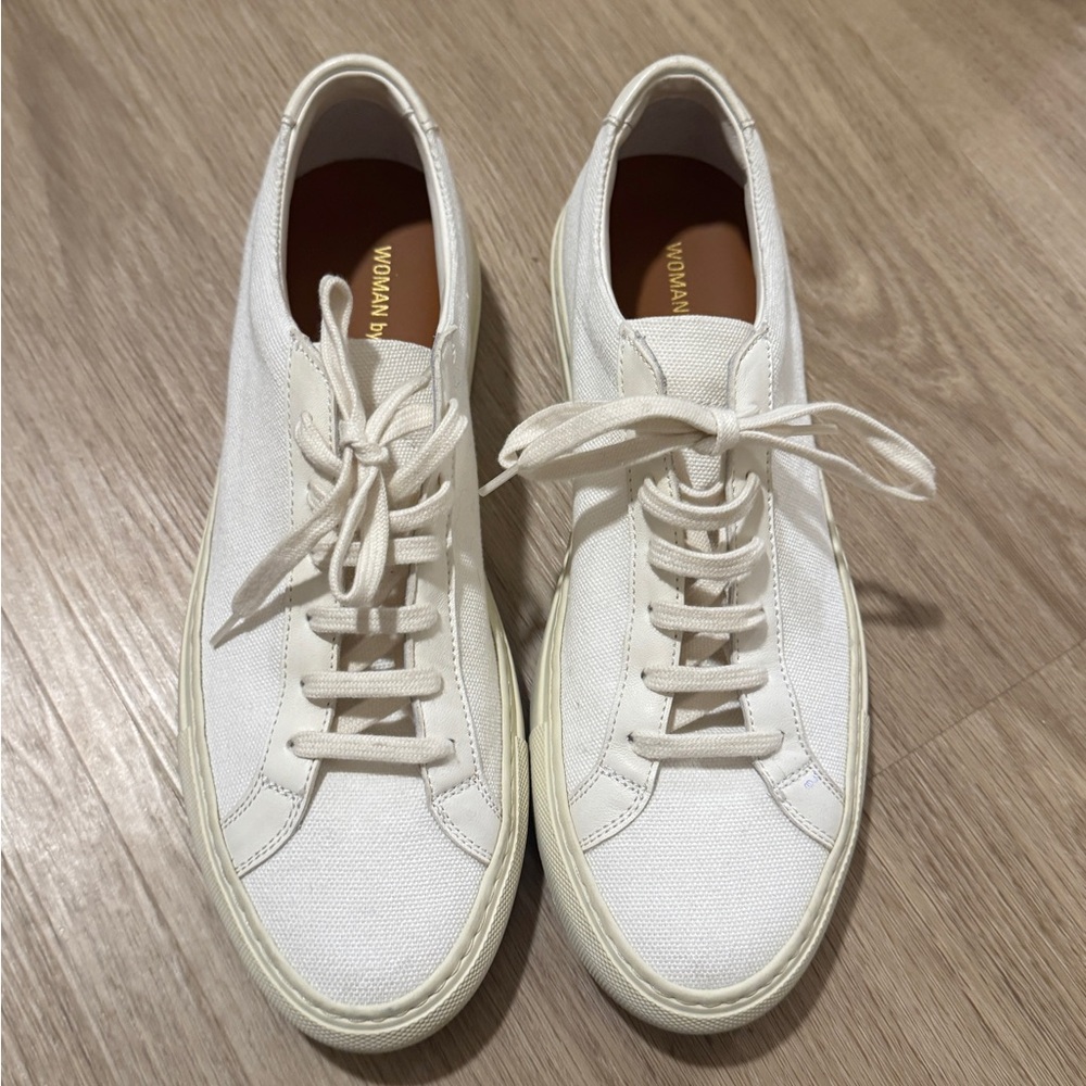 Common Projects White Canvas Sneakers